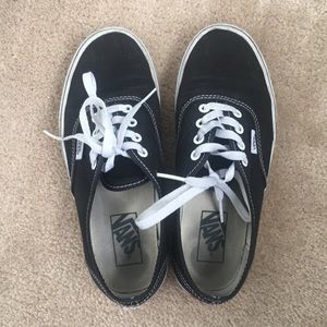 Black womens vans size 8